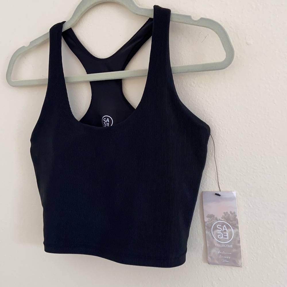 New Sage Collective Kate Ribbed Bra & Leggings Set - Picture 12 of 12